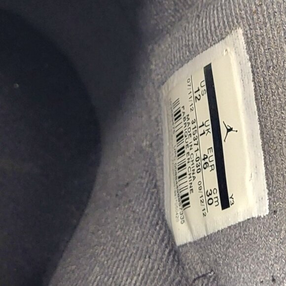 Nike Jordan Spizike Black Gold Yellow Grey Size 12 - Picture 2 of 4